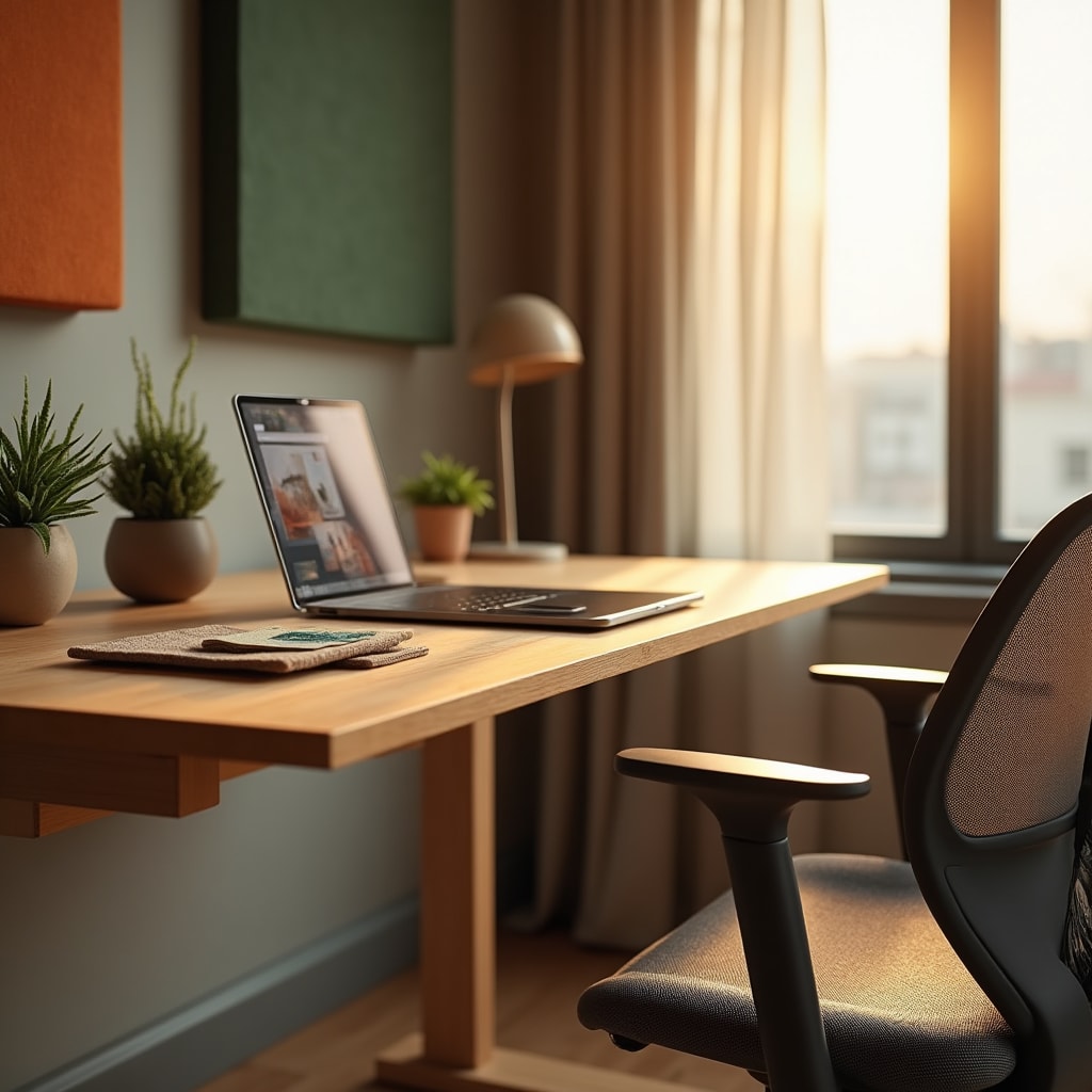 Détails de conception ergonomique d'un bureau